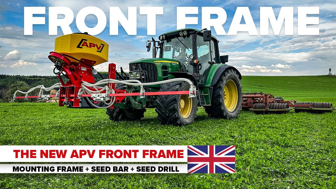 Efficient seeding with a system: The new APV Front Frame + seed bar + pneumatic seeder