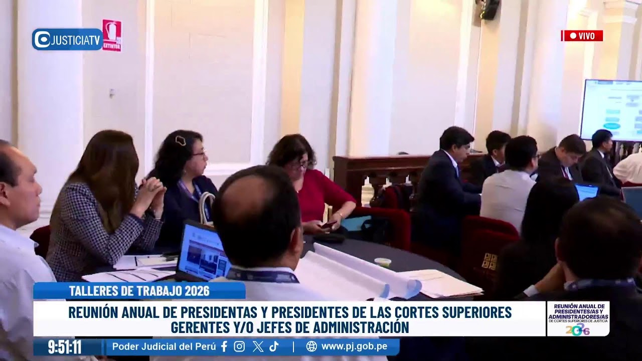 🔴#EnVivo | Reunión Anual de Presidentas y Presidentes de las Cortes Superiores, Gerentes