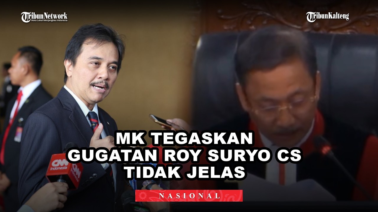 MK Tegaskan Gugatan Roy Suryo Cs soal UU ITE Tidak Jelas dan Dinilai Tak Lazim