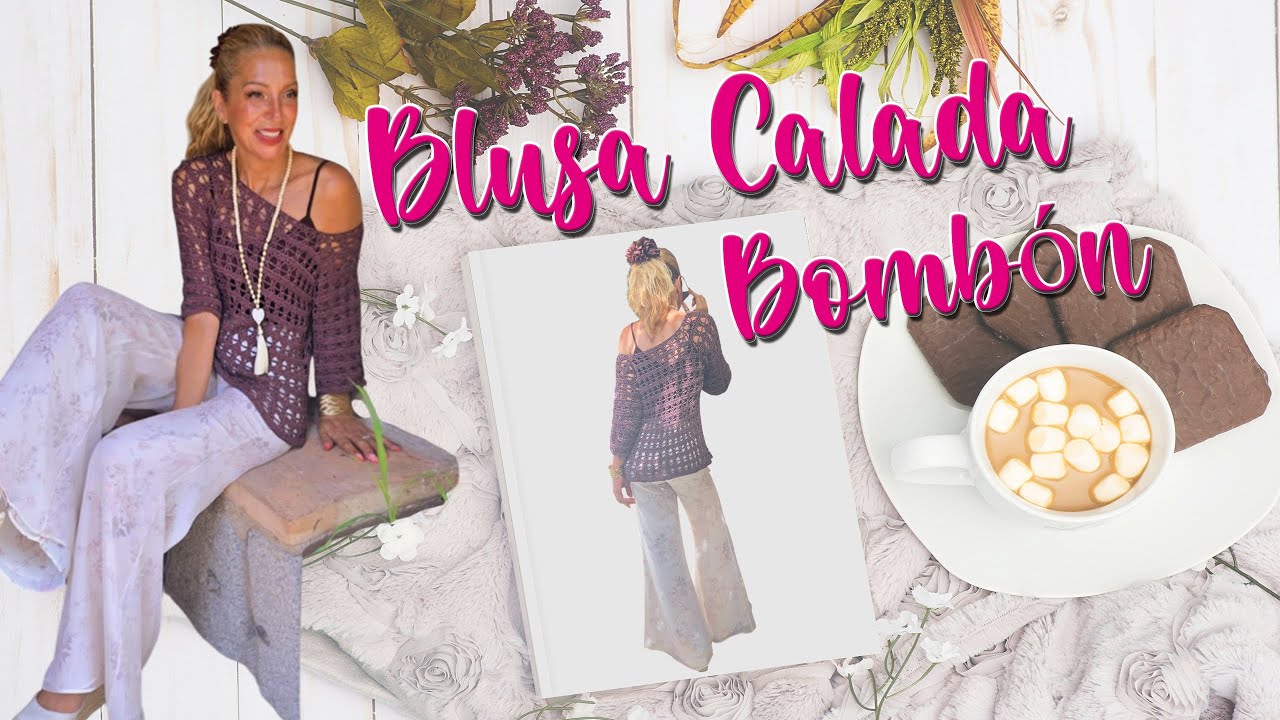 TEJE A CROCHET SIN COSTURAS, TOP DOWN, LA BLUSA QUE ELEVARÁ TODOS TUS OUTFITS. BLUSA CALADA BOMBÓN 🍫