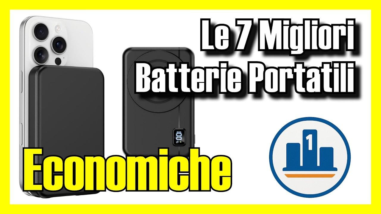 🔋 Le 7 MIGLIORI Batterie Portatili ECONOMICHE su Amazon [2026] ✅ [Qualità/Prezzo] ricarica