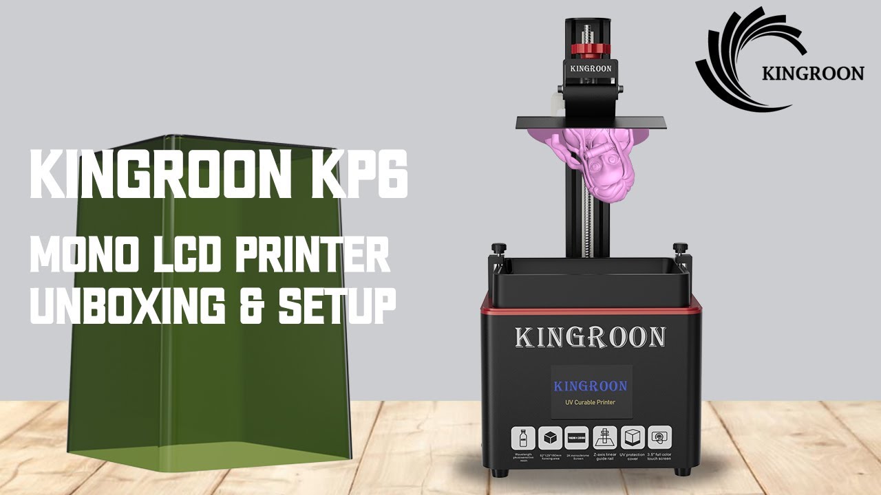 Kingroon KP6 Mono LCD 3D Printer Unboxing & Setup