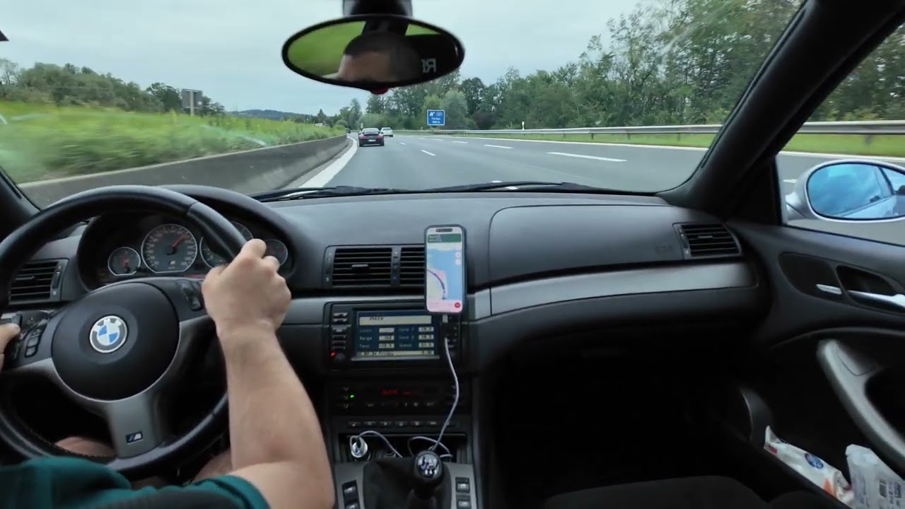 German Autobahn No Speed Limit Short Chase- E46 M3 vs 996 vs M8