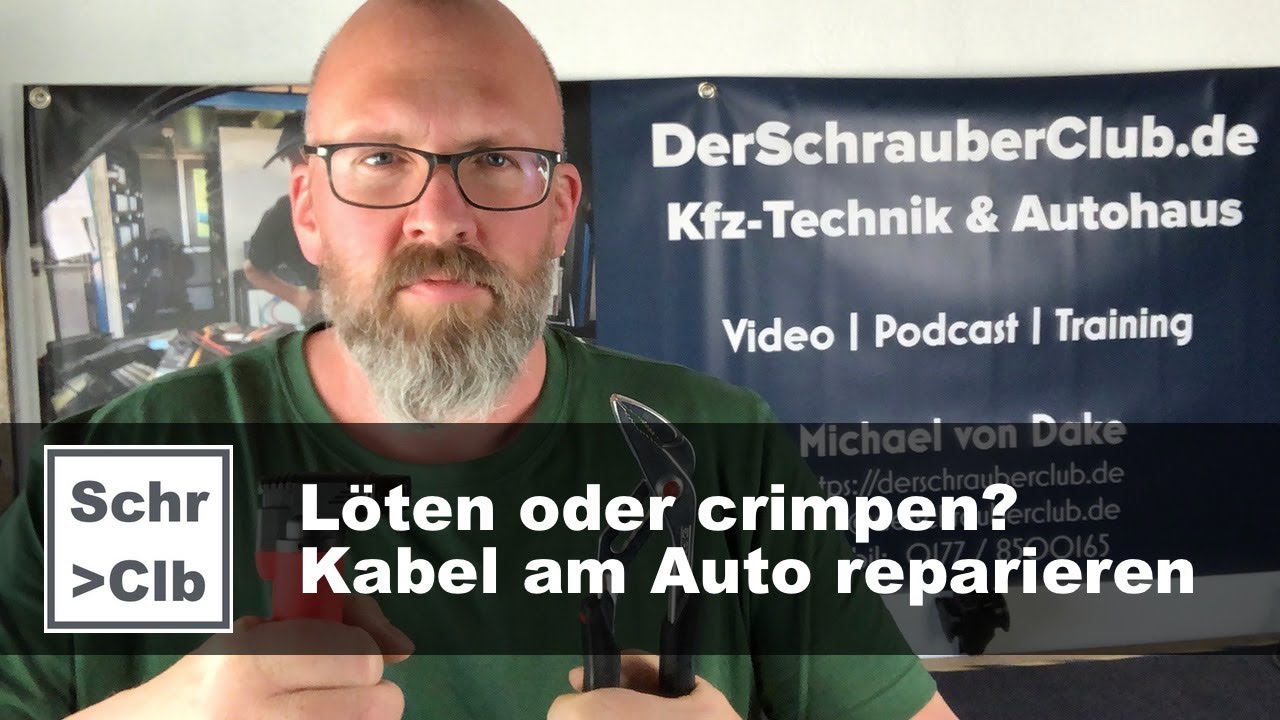 L&ouml;ten oder quetschen? Leitungen instandsetzen / Kabel am Auto reparieren