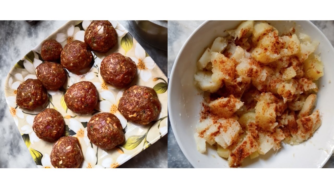 Kofta and sweet potato 😋#food #lhr #cooking #like #foodcook #subscribe #ramadan #2k26 
