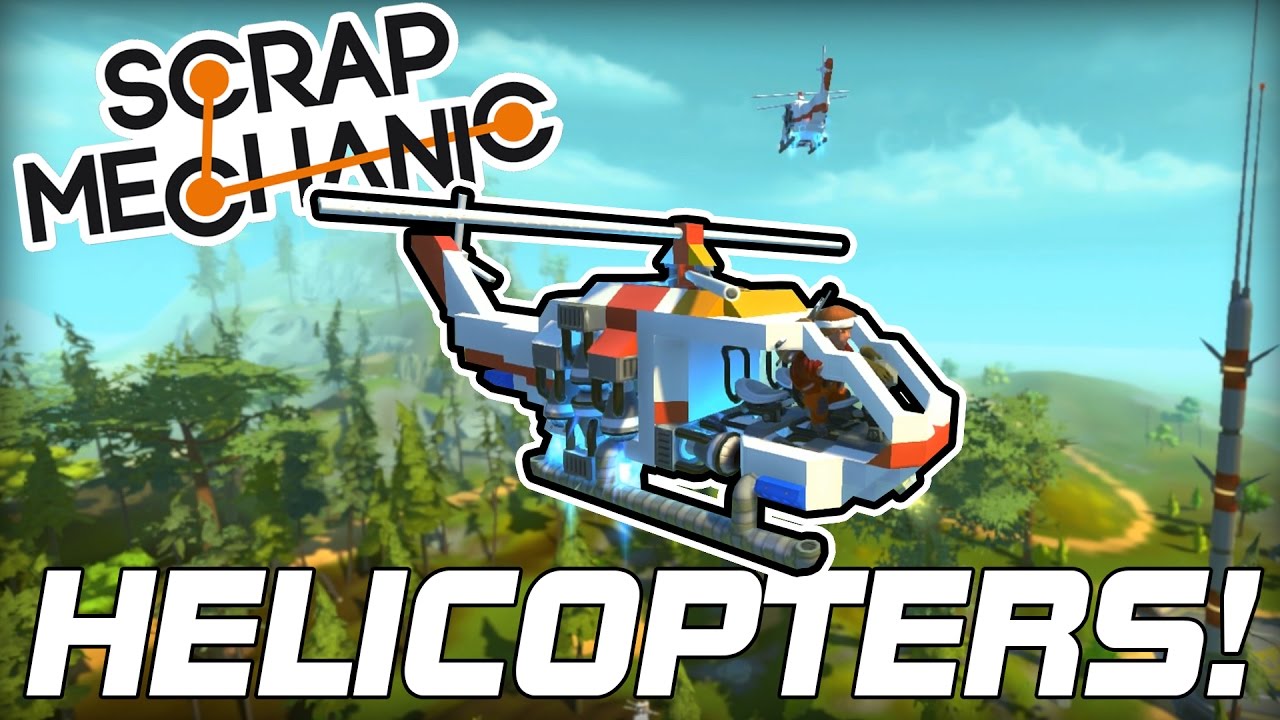 Amazing Helicopters Workshop Hunters! (Scrap Mechanic #126)
