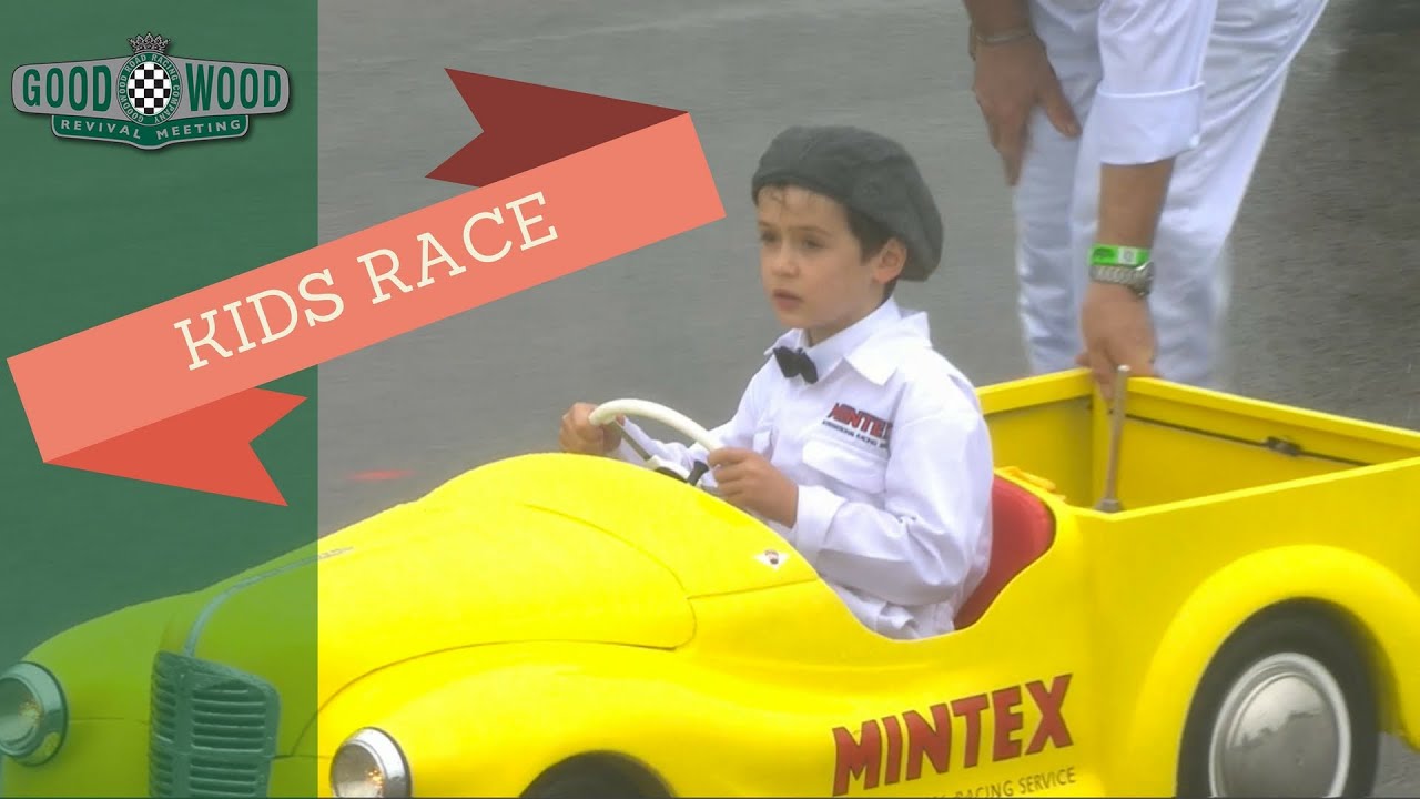Kids race in Settrington Cup at Goodwood Revival