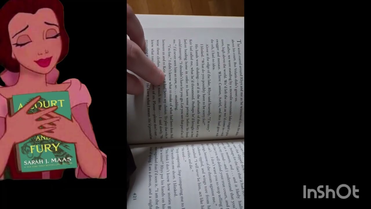 Asmr reading  a A Court of Mist and Fury📚📖