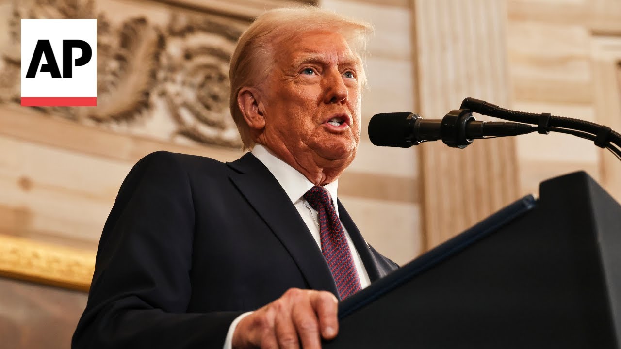 Trump says 'the golden age of America begins right now'