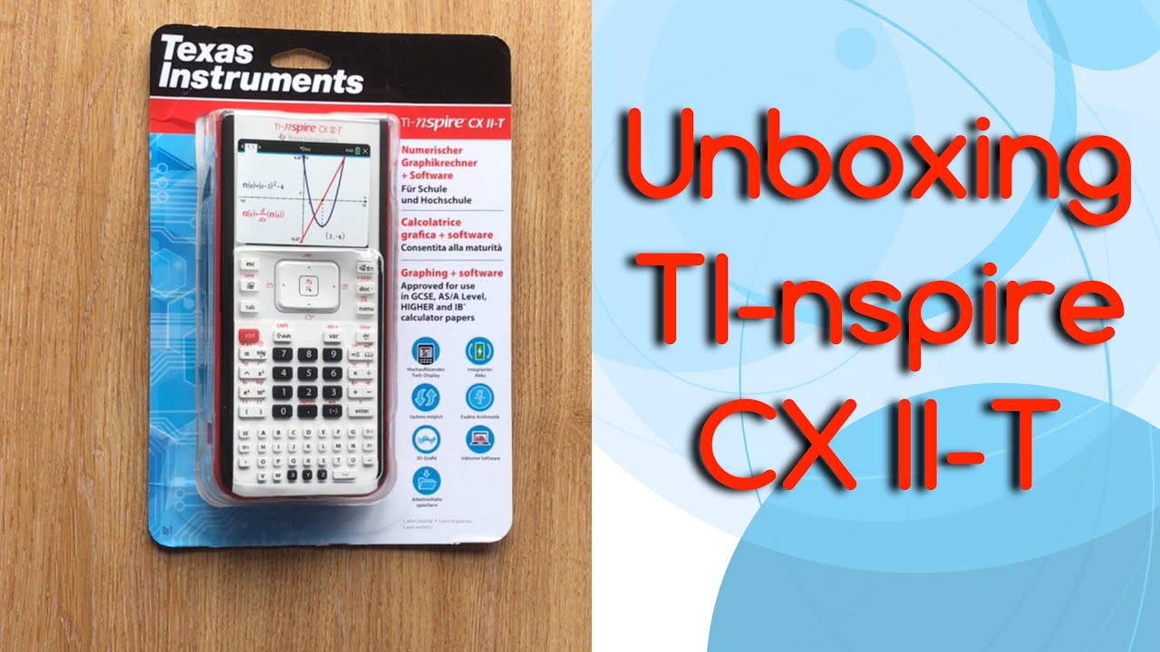 Распаковка TI Nspire CX II - T | Первый взгляд | Европейская версия | Графический калькулятор без...