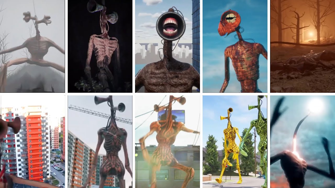 Siren Head Hause Head Megamix MegaBattle CoffinDance #sirenhead #coffindance