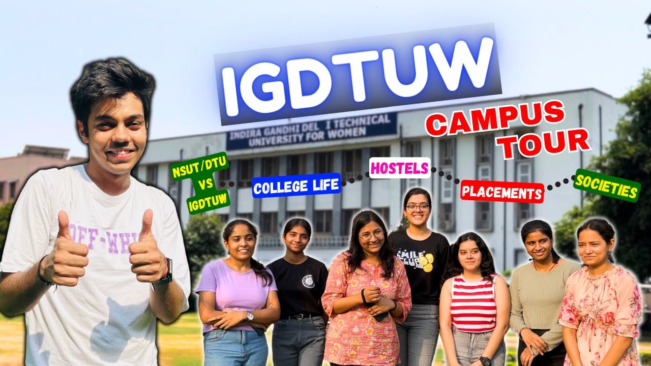 IGDTUW Campus Tour || Honest and Detailed Review || Best Engineering College for girls