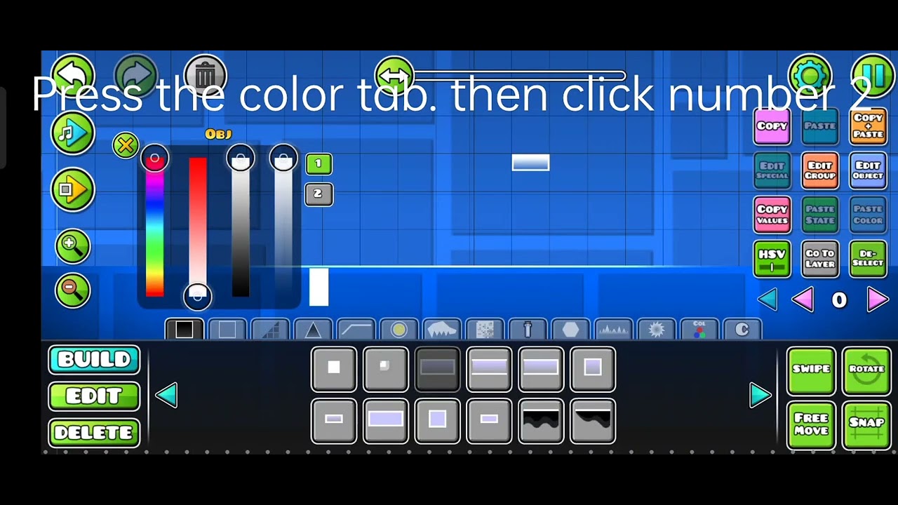 Geometry Dash 2.2 | How to Add slabs