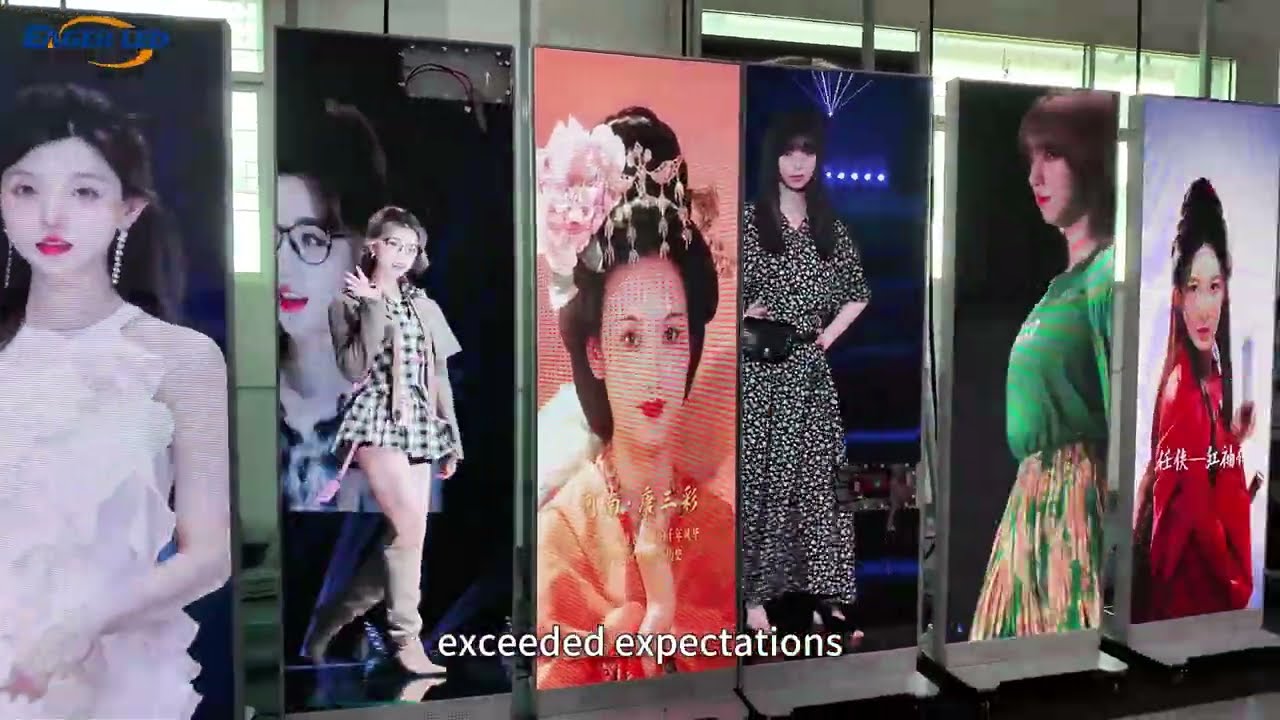 10PCS P2.5 Indoor Foldable Poster LED Display for Argentina | EagerLED LED Screen Aging Test