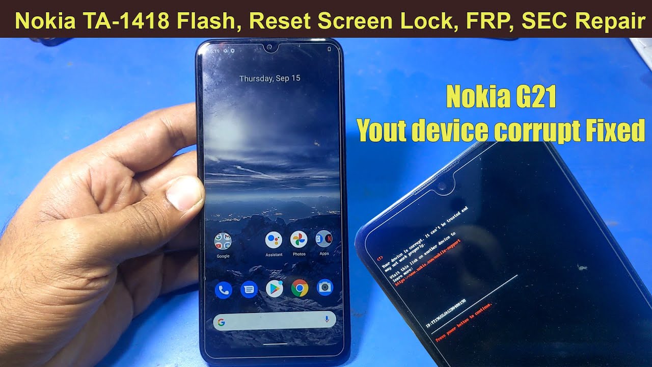 Nokia G21 TA-1418 Repair, Unlock, Screen Lock, FRP Lock All Done