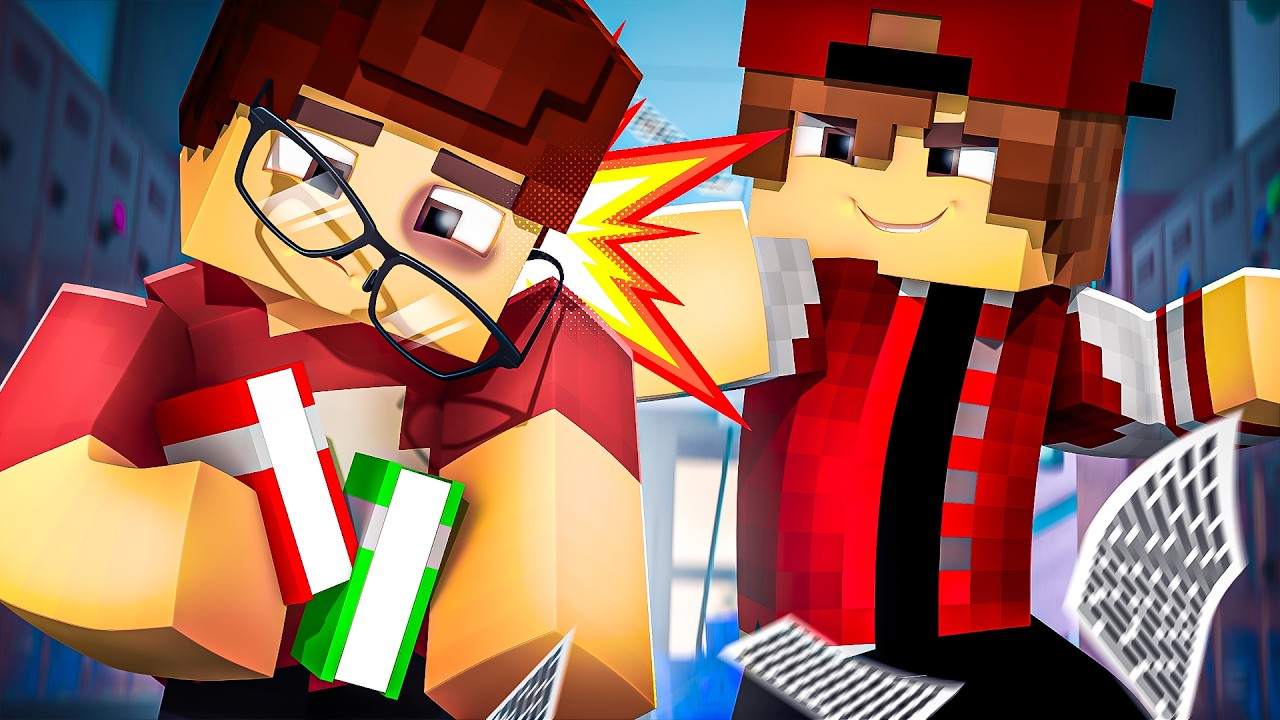 Minecraft: MENINO ARANHA - BRIGA NA ESCOLA #01