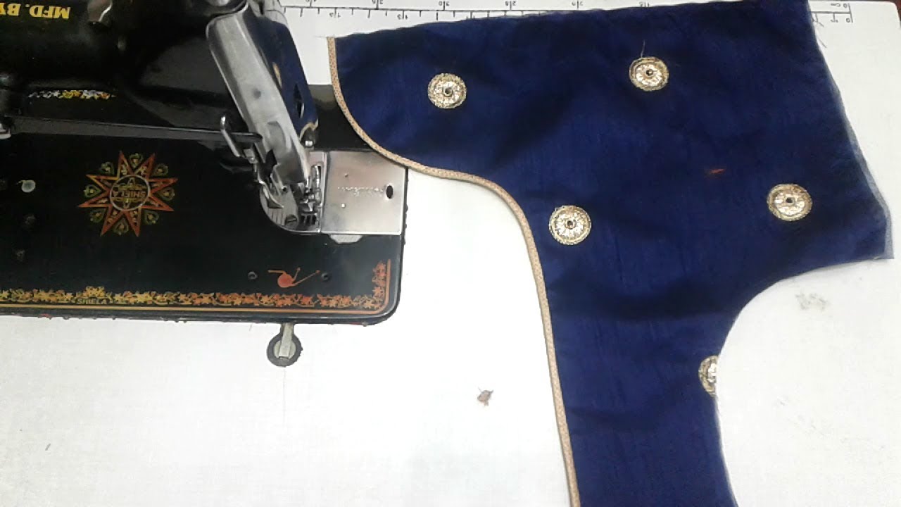 Latest blouse back neck design