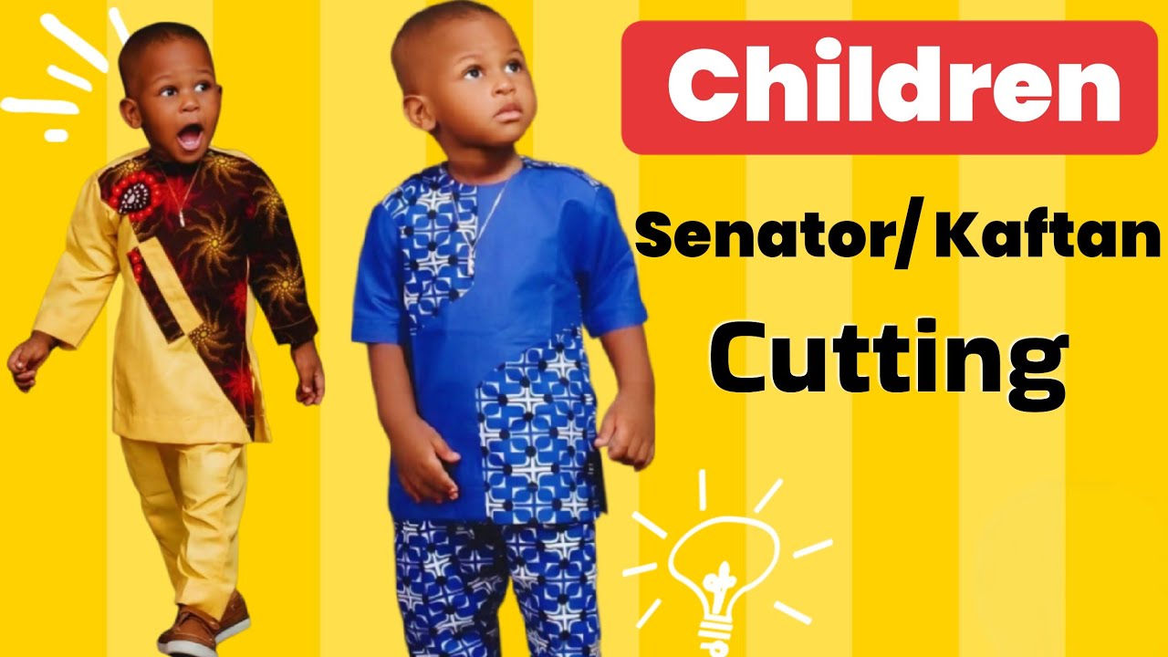 How to cut a senator/kaftan for a child