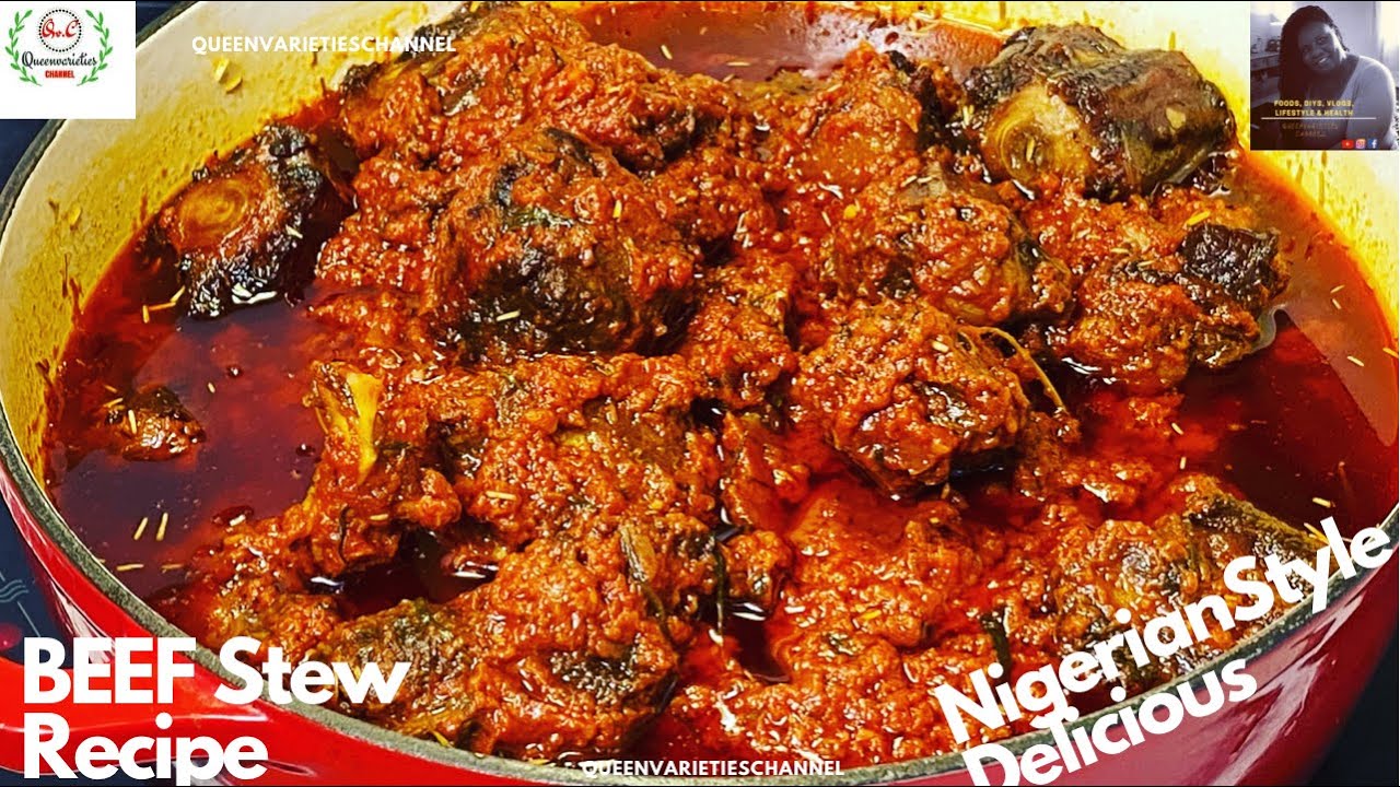 Authentic Nigerian Beef Stew Recipe | Easy Step by Step | Nigerian Beef Stew | UPDATED