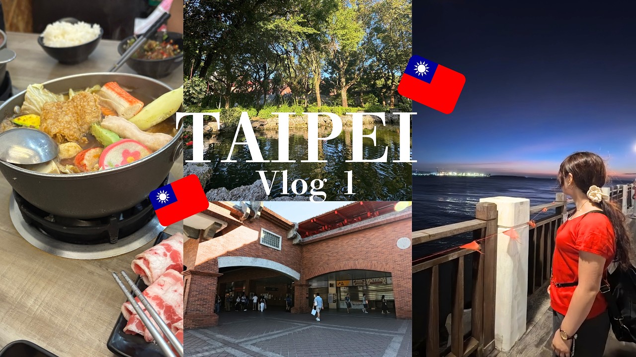 【台北Vlog】3泊4日で行く！グルメ・景色を楽しむ 淡水trip✈️🧳／姉妹旅行🏃‍♀️‍➡️🏃‍➡️　part1