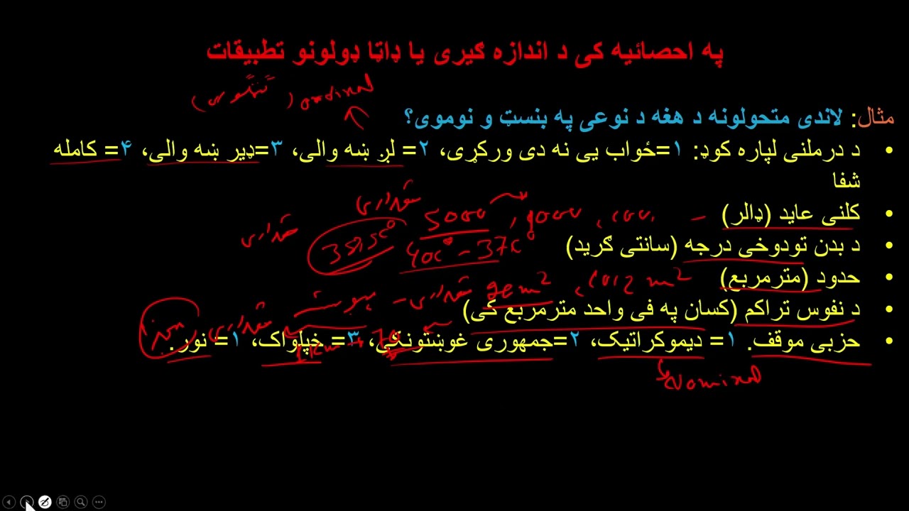 احصائیه| د ډاټا د اندازه کولو تطبیقات، مفصل لکچر او تحلیلی تشریح.