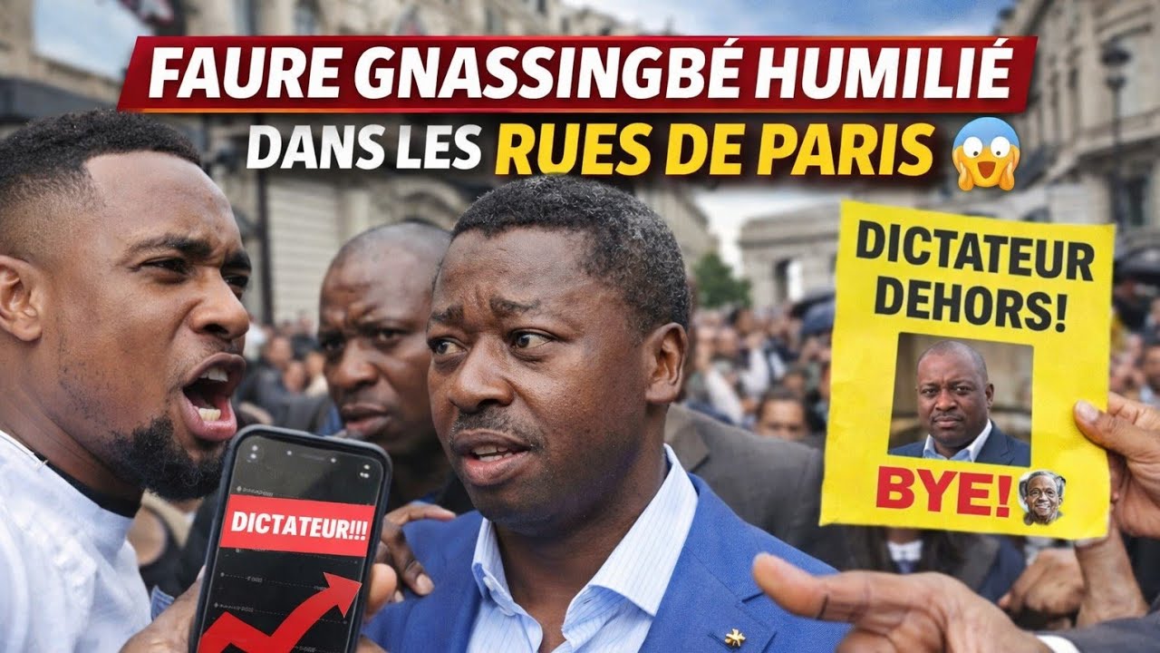 FAURE GNASSINGBE HUMILIE DANS LES RUES DE PARIS