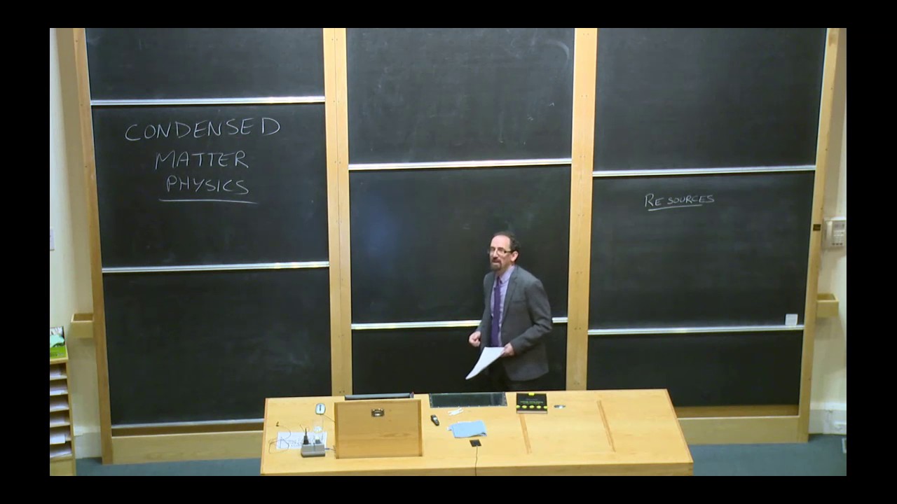 01 Introduction to Condensed Matter; Einstein Model of Vibrations in Solids