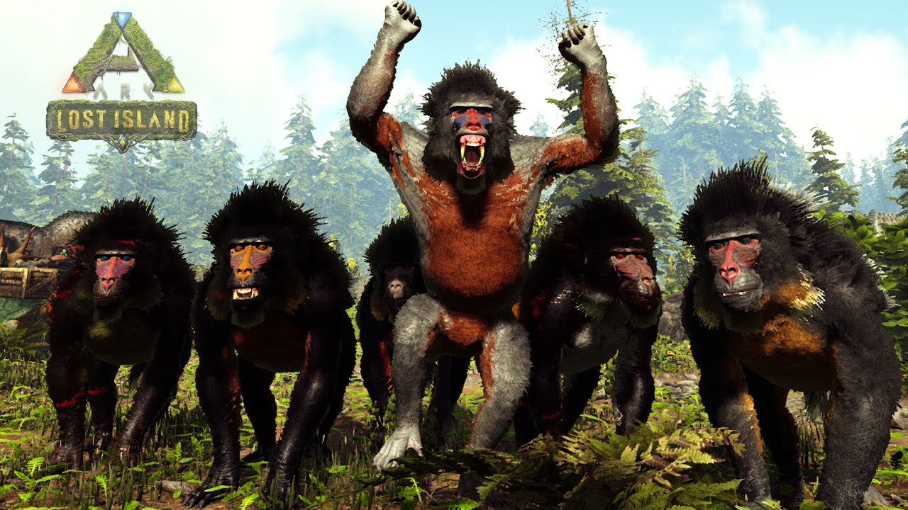 MI PRIMER EJERCITO DE DINOPITHECUS MONOS DINOSAURIOS! Lost Island ARK La Isla Perdida