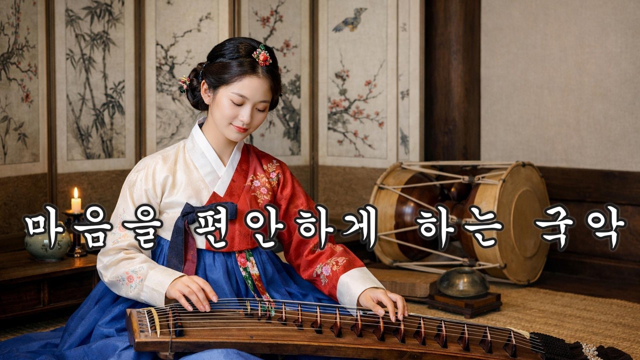 (#72)한국 전통 국악 연주곡 : 🌸가야금 과 해금으로 이루어진 잔잔하고 조용한 명상 음악.