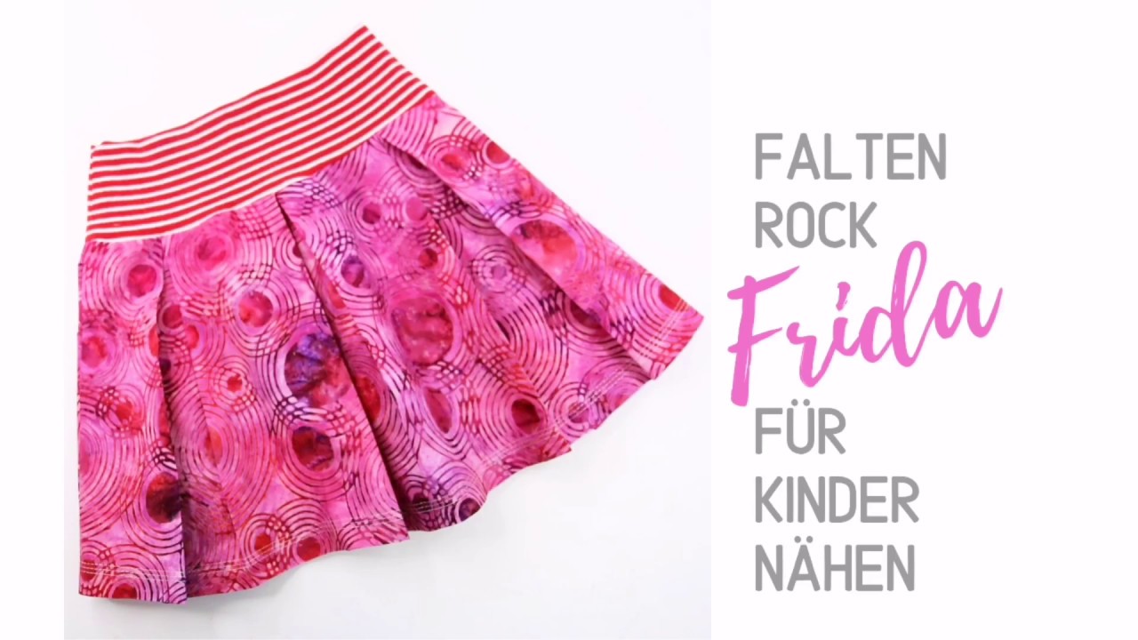 Faltenrock f&uuml;r Kinder n&auml;hen (Anleitung & Schnittmuster)