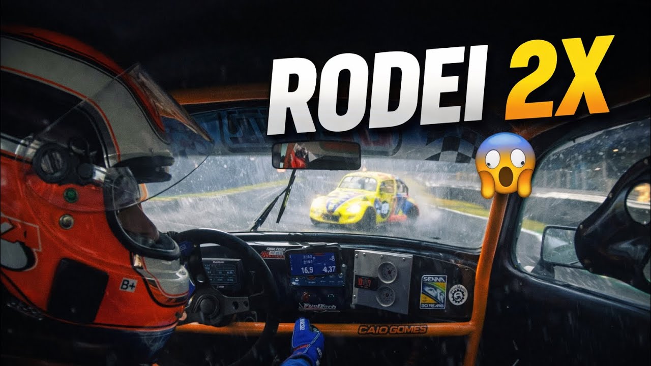 Rodei Duas Vezes na Chuva e Mesmo Assim Ganhei! | Copa Fusca Gt-Oil