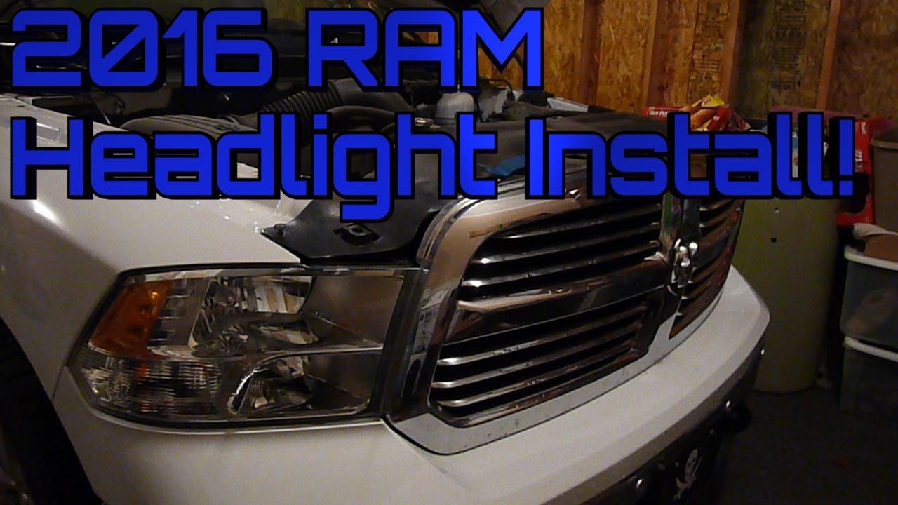 QUICK and EASY LED headlight installation in a 2016 RAM 1500