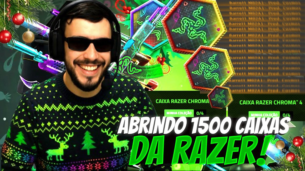 ABRINDO MAIS DE 1.500 CAIXAS RAZER - AGORA DEU BOM, ZEREI A ROLETA?