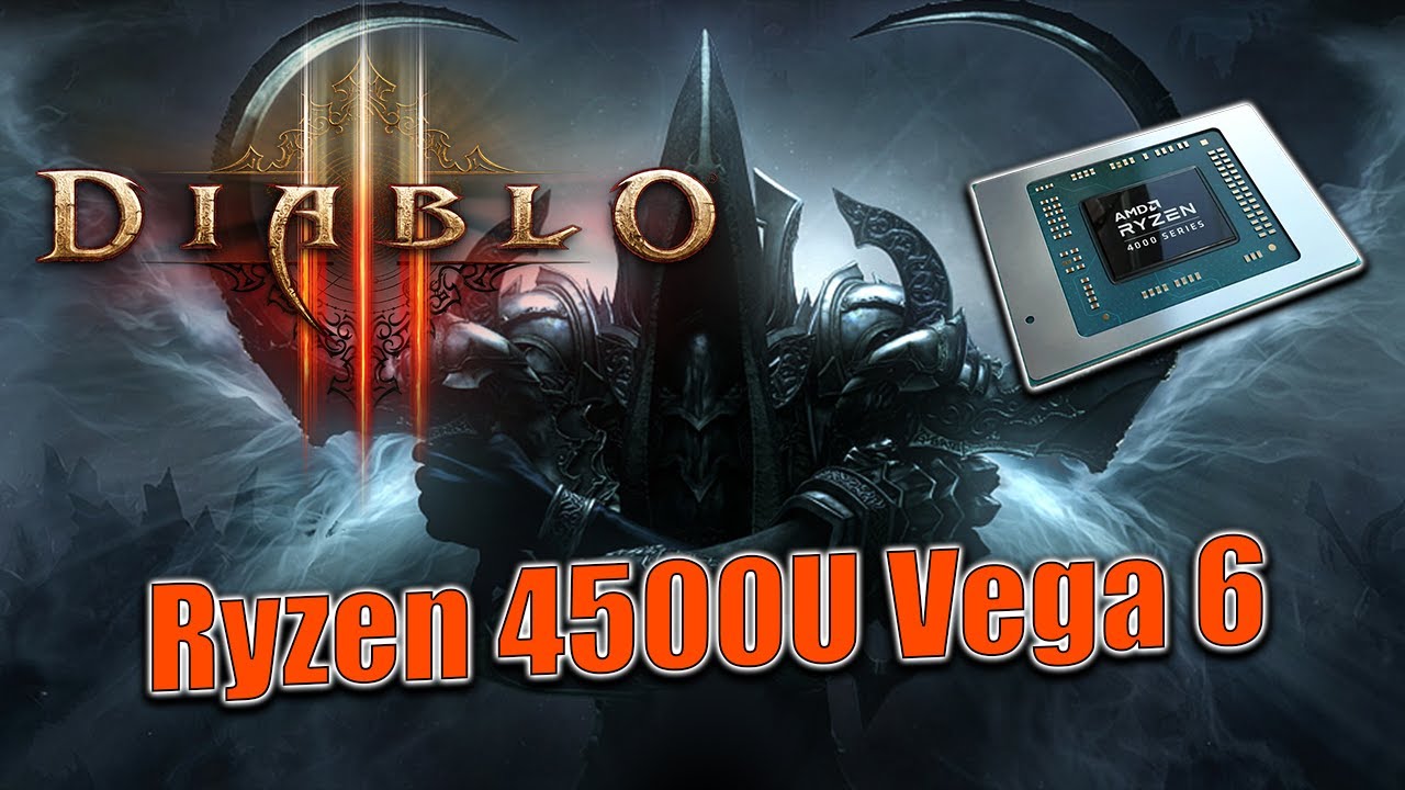 Ryzen 4500U Vega 6 - Diablo 3 - Gameplay Test - Lenovo Ideapad 5