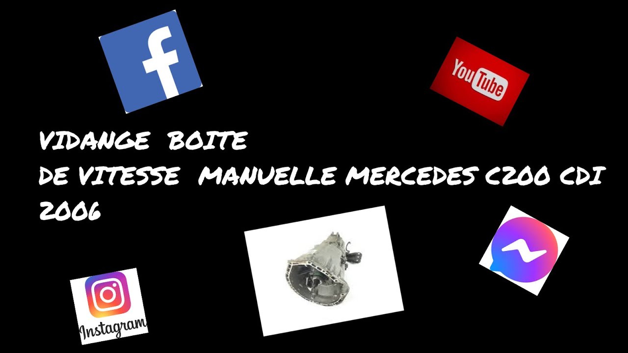 Vidange toi-même ta boite vitesse Mercedes C200 CDI 2006