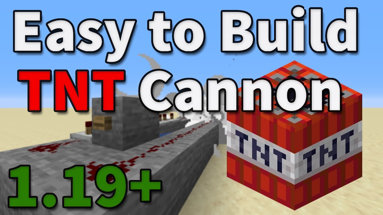 Łatwy samouczek dotyczący działa TNT (Minecraft 1.19+ Java/Bedrock)