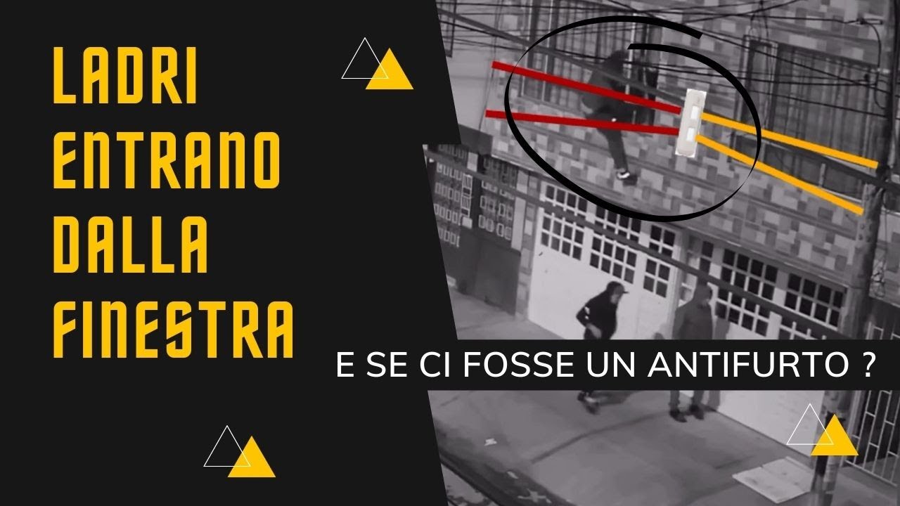 ladri rubano di notte . furto in casa dalla finestra aperta . allarme perimetrale