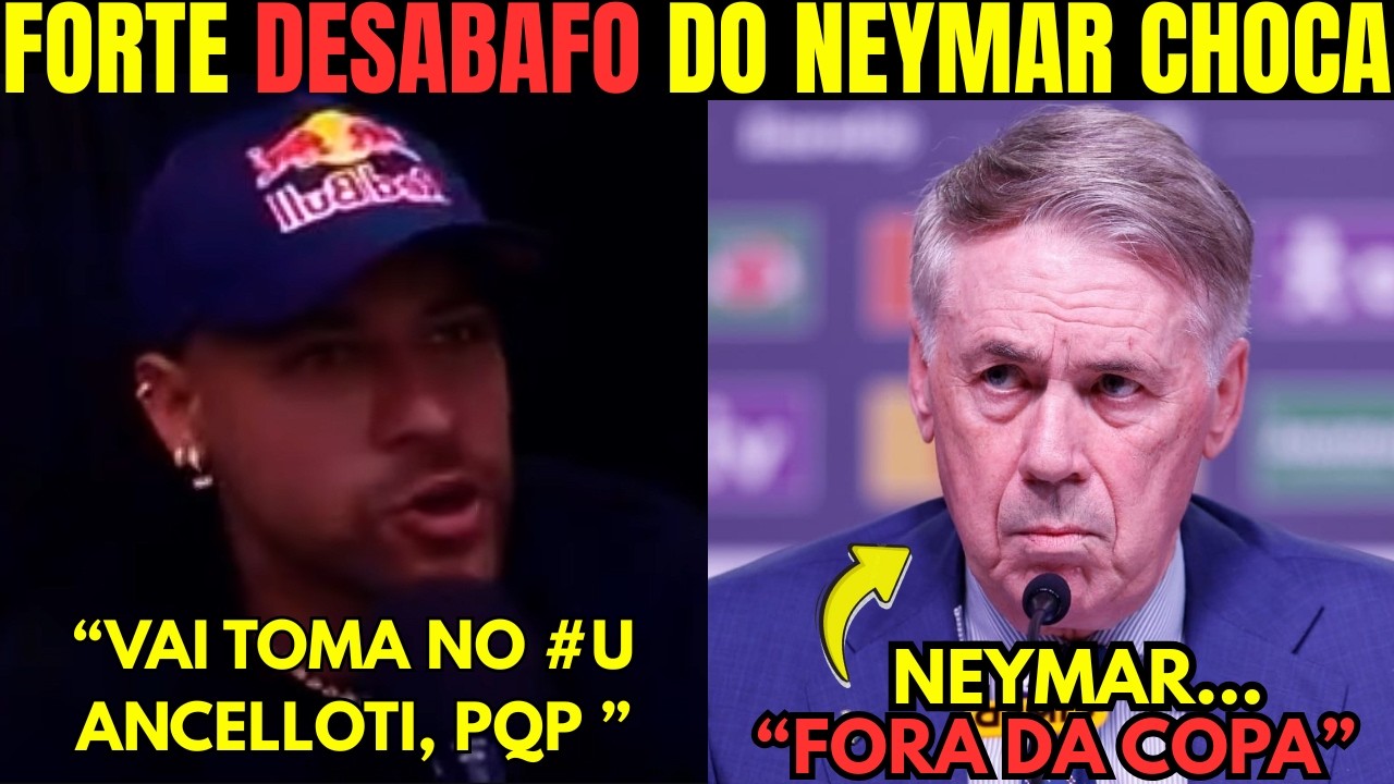 😱OLHA COMO NEYMAR REAGIU APÓS FICAR FORA DA SELEÇÃO