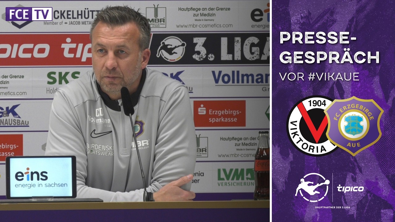 Das Pressegespräch vor dem Auswärtsspiel bei Viktoria Köln