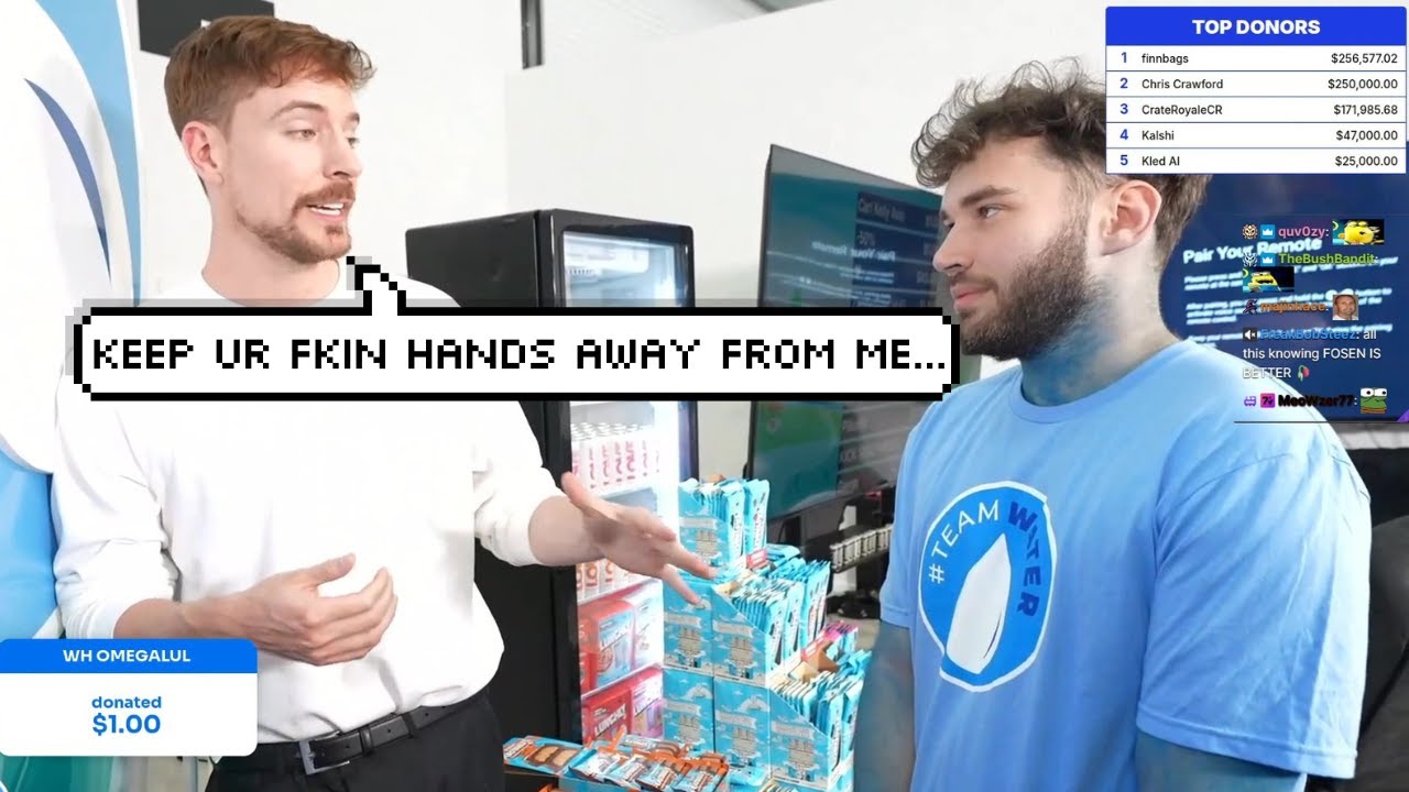Адин Росс подвергся нападкам со стороны MrBeast за то, что прикоснулся к нему