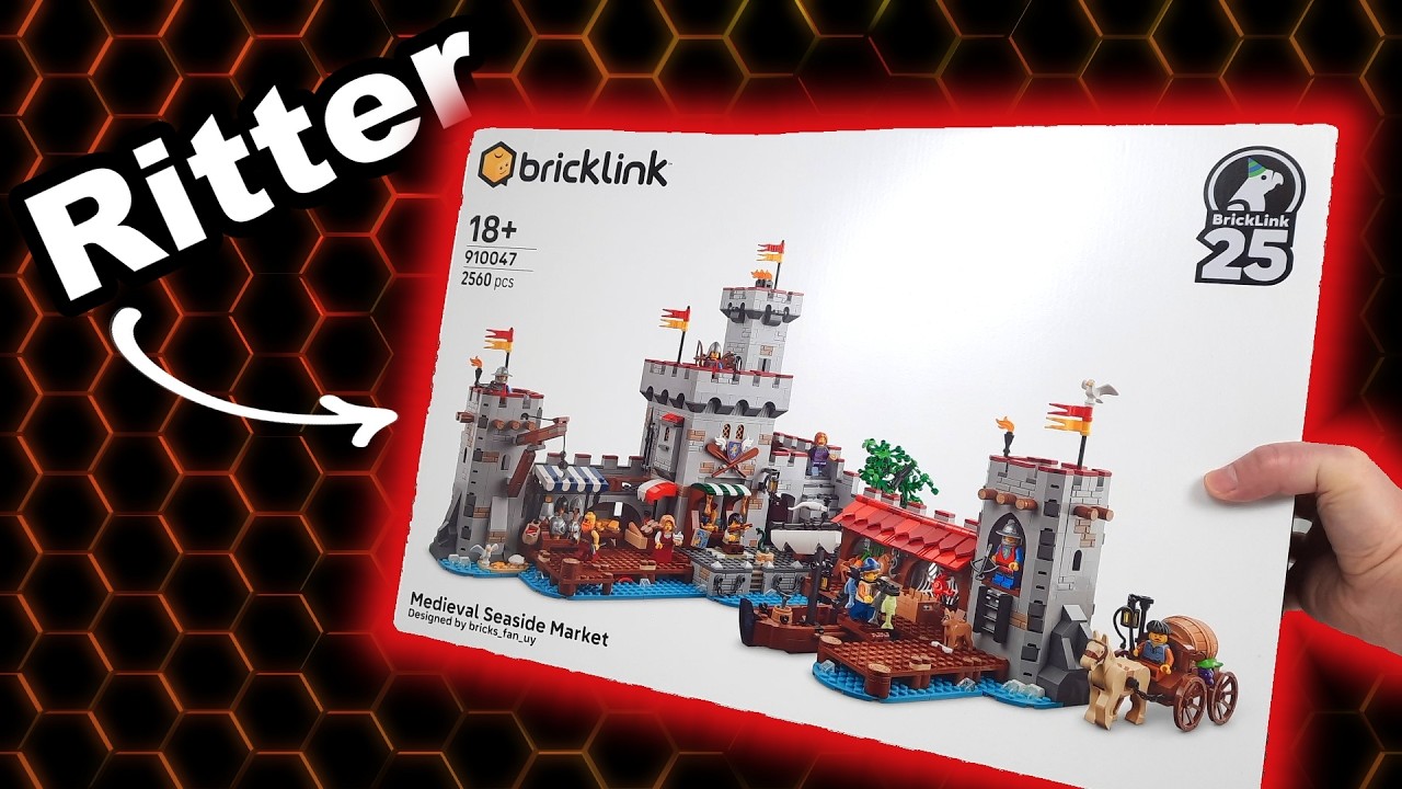 Sie sind zurück, besser als jemals zuvor? LEGO Bricklink 910047 Markt am Meer im Mittelalter