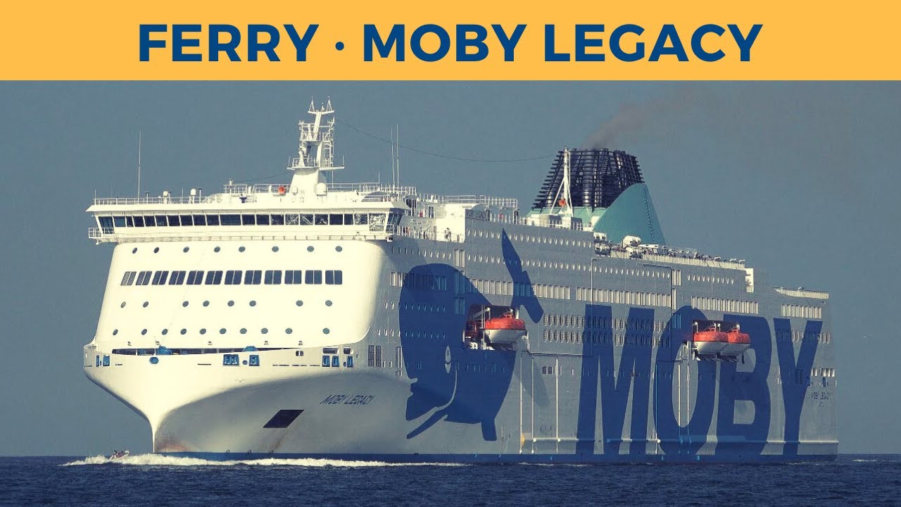 Arrival of ferry MOBY LEGACY, Olbia (Moby Lines)