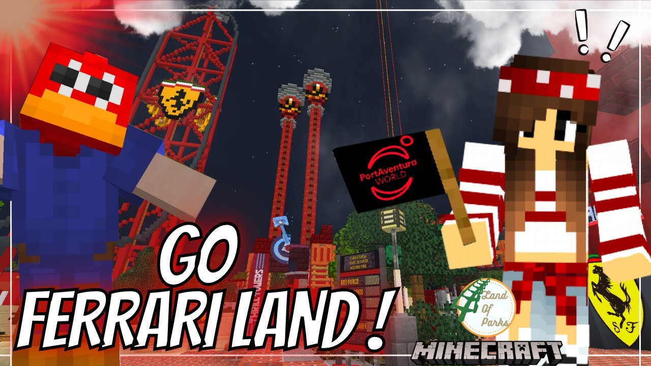 GO FERRARI LAND ! sur LandOfParks ~ Minecraft