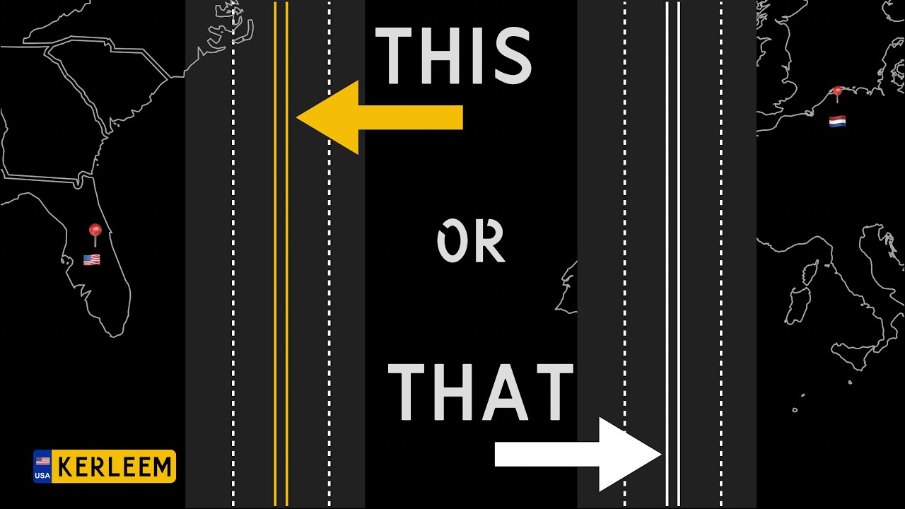 YELLOW or WHITE? Where North America's roads get it RIGHT!