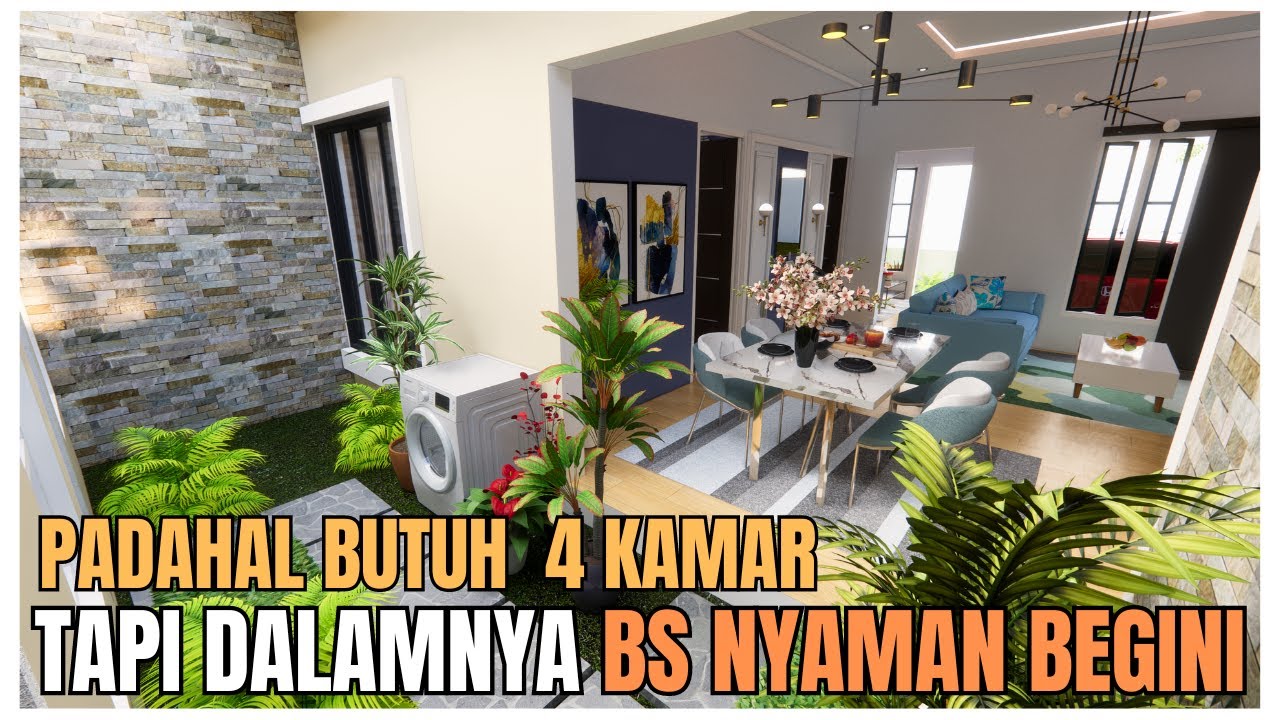 Cuma ini Rumah 7x15 yang butuh ada 4 kamar dalamnya masih bisa bagus begini!