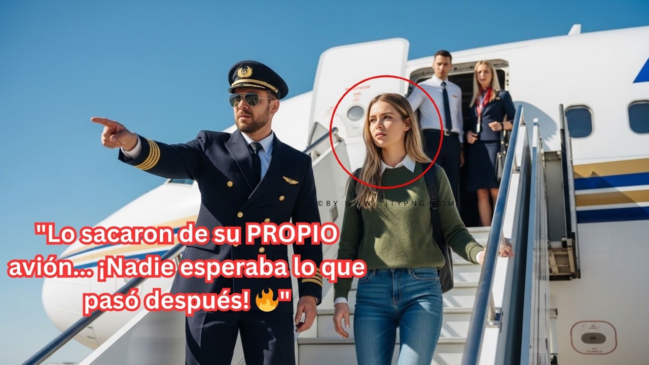 Le pidió que cambiara de asiento. Ella sonrió y no dijo nada, porque el avión era suyo