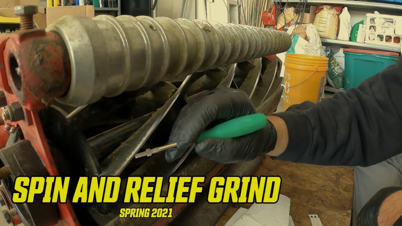REEL Relief Grind. Prepare REEL MOWER for season. Toro 3100d