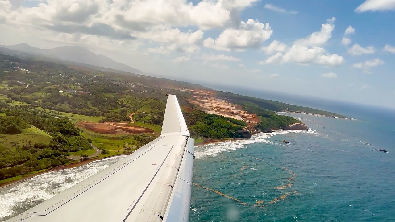 Envoy Air || Embraer E175LR In-Flight Action | Dominica Douglas Charles Airport 🇩🇲 