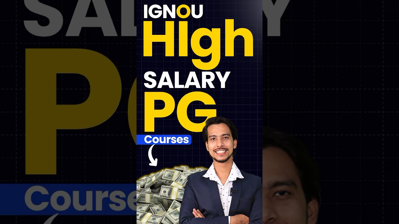 Highest paying PG courses from IGNOU #ignouguidance #ignoupgcourses
