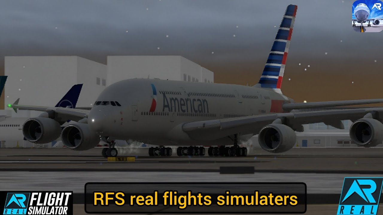RFS Real flights Simulaters ATLANTA To WASHINGTON Amirecain airlines A380.full flight 